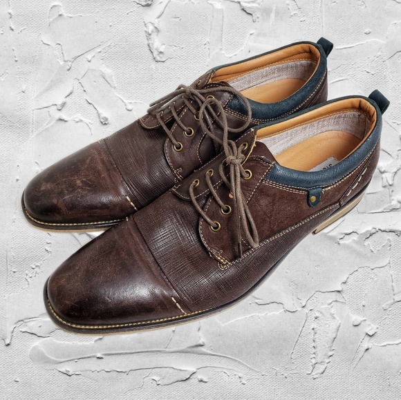 Steve Madden Other - Steve Madden P-Kerker Brown Lace Up Shoes Sz 12
